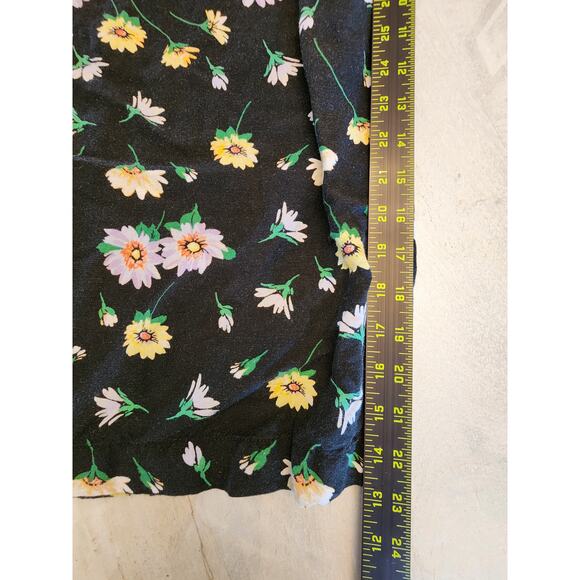 Loft Women's SZ Large Linen Floral Wide Leg Pants - Picture 7 of 8